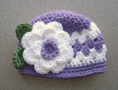 Gorro Flor-Grande 0-3; 3-6meses